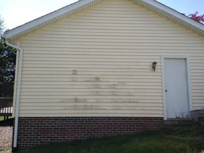 Vinyl Siding Cleaning before